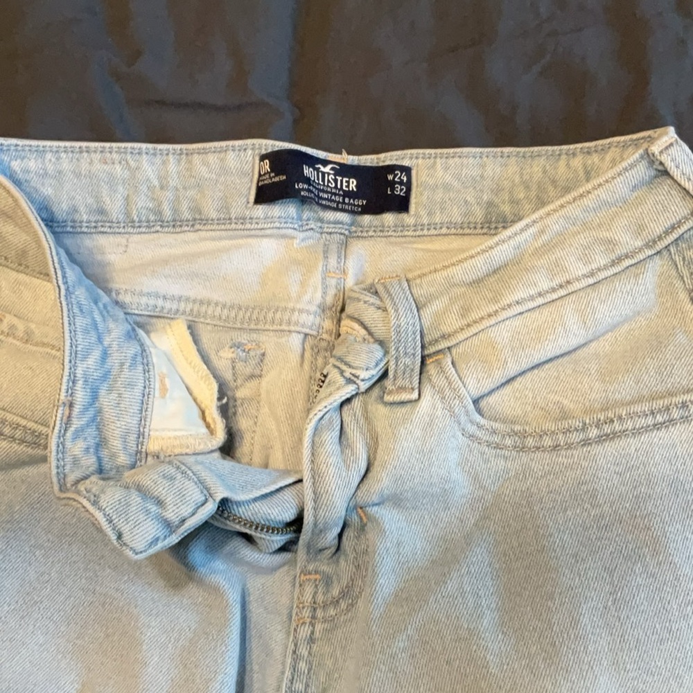 Hollister High Rise Blue Jeans Classic Denim
